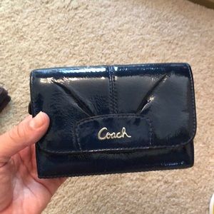Dark blue coach wallet